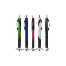 Promocional Push Pen com Stylus Metal Push Touch Pen Lt-L459